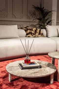 Castro and Cami cipollino marble servetto side tables
