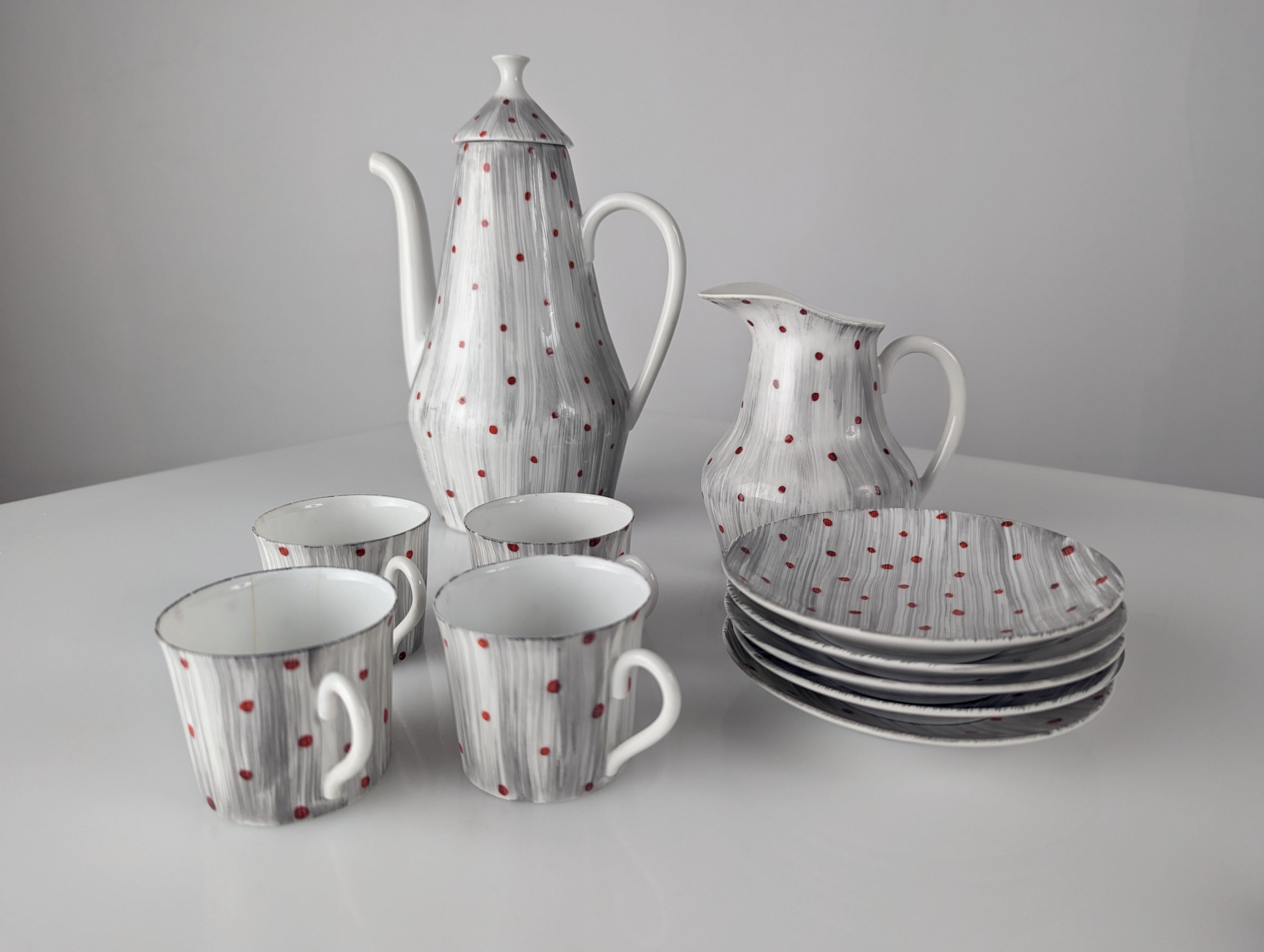 Castro Sargadelos Dolmen coffee set Design 1950s For Sale 1