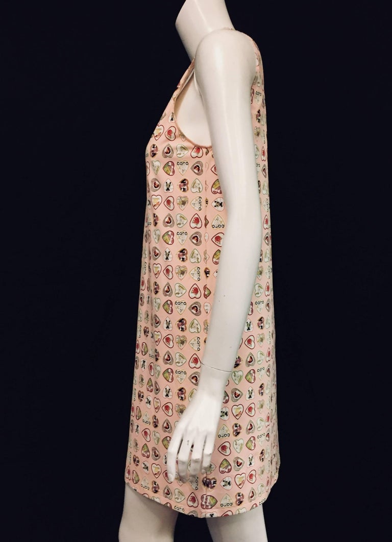 Chanel Casual Heart Charms Pink Sleeveless Dress at 1stDibs chanel