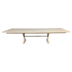 Casual Oak Dining Table with Peninsula Finish by Century Furniture