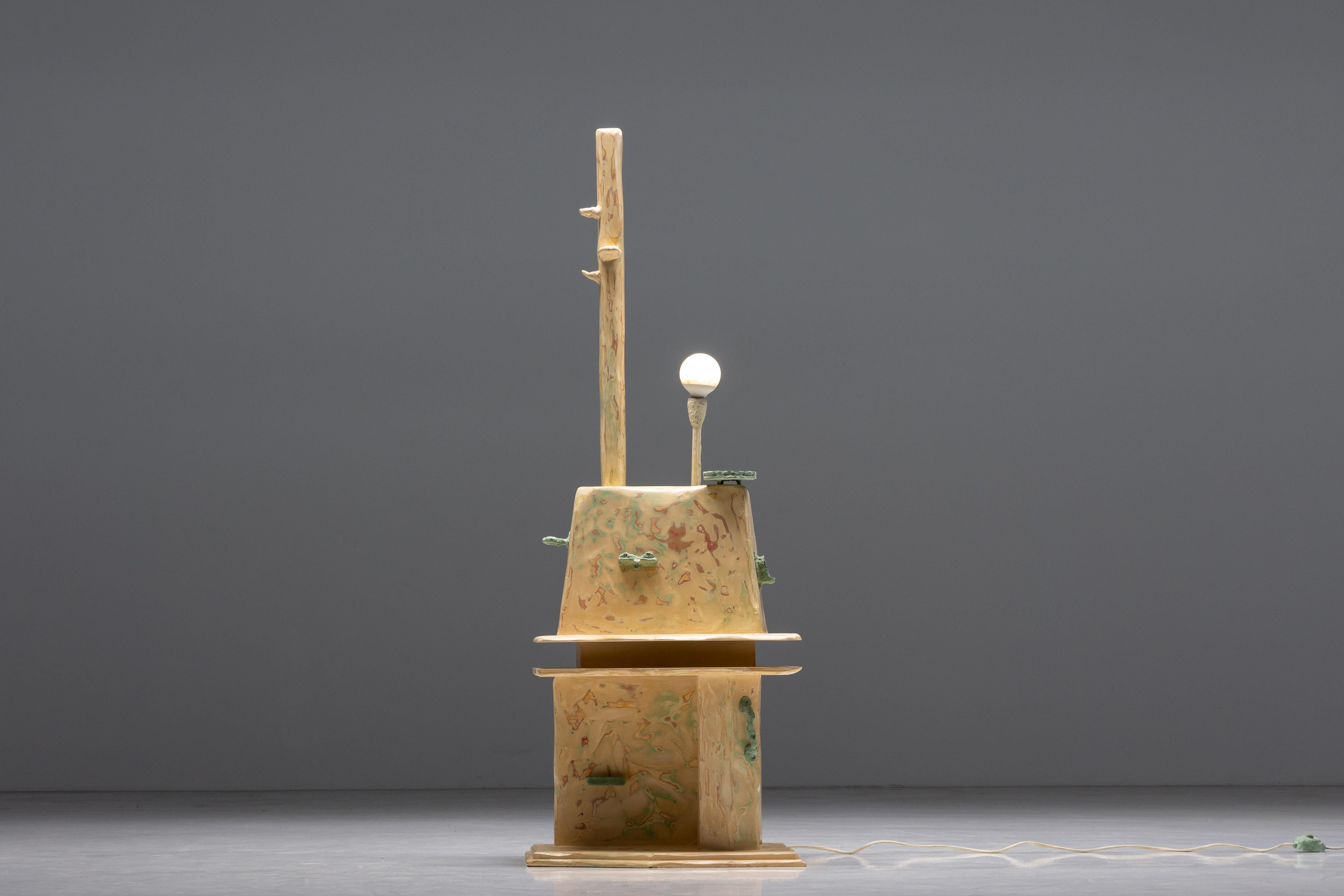 XXIe siècle et contemporain Totem rituel insolite avec lampe amovible de Thomas Ballouhey, 2020 en vente