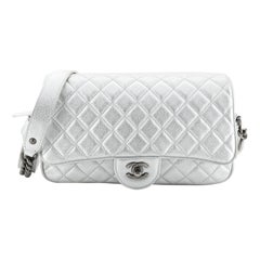 Casual Rock Airlines Flap Bag Quilted Goatskin Small
