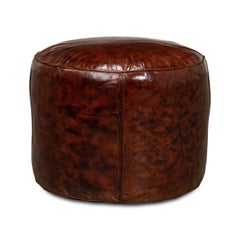 Casual Round Leather Stool