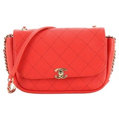 Casual Trip Flap Bag Quilted Lambskin Small