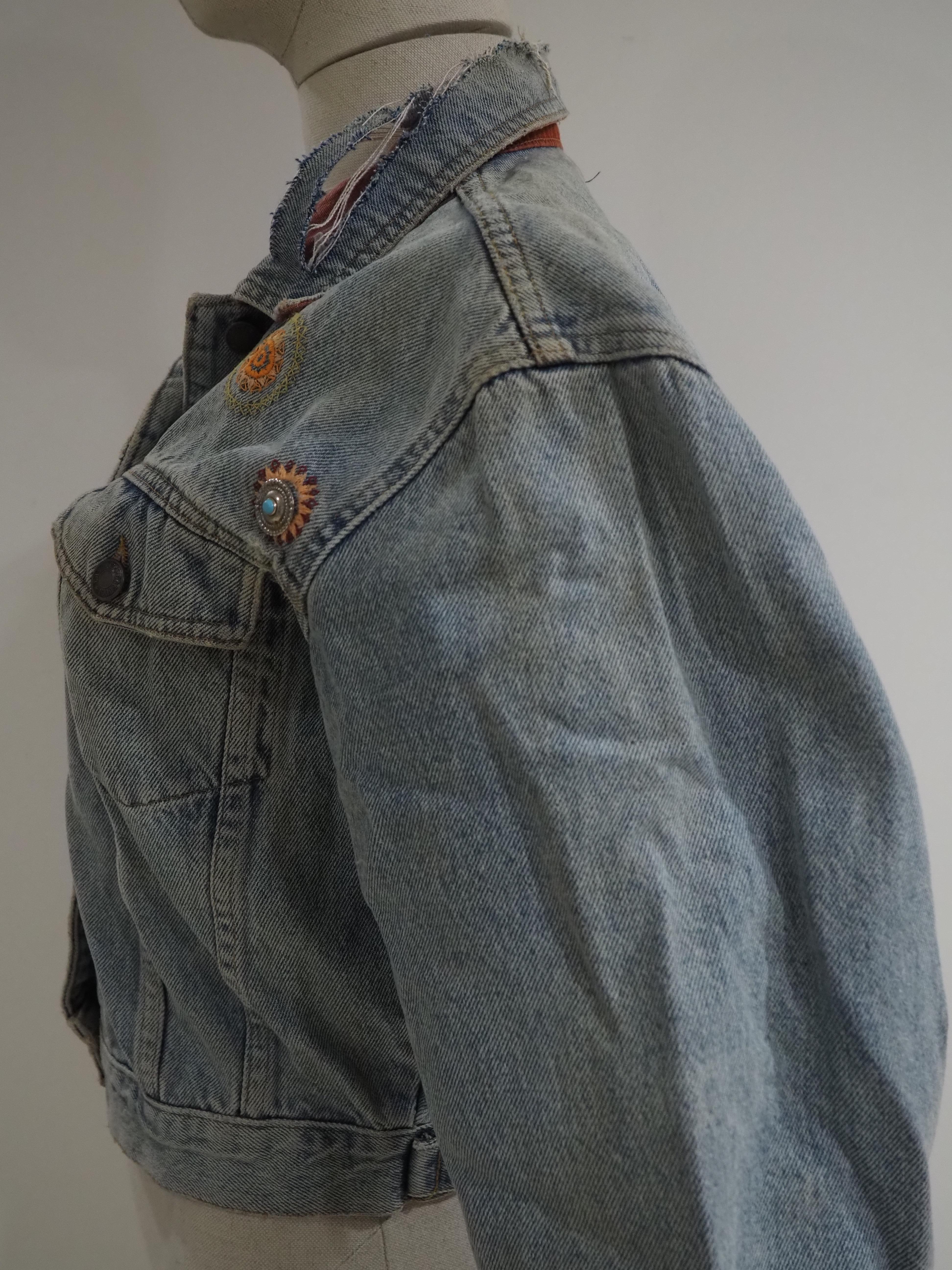 Casucci denim patches jacket In Good Condition In Capri, IT