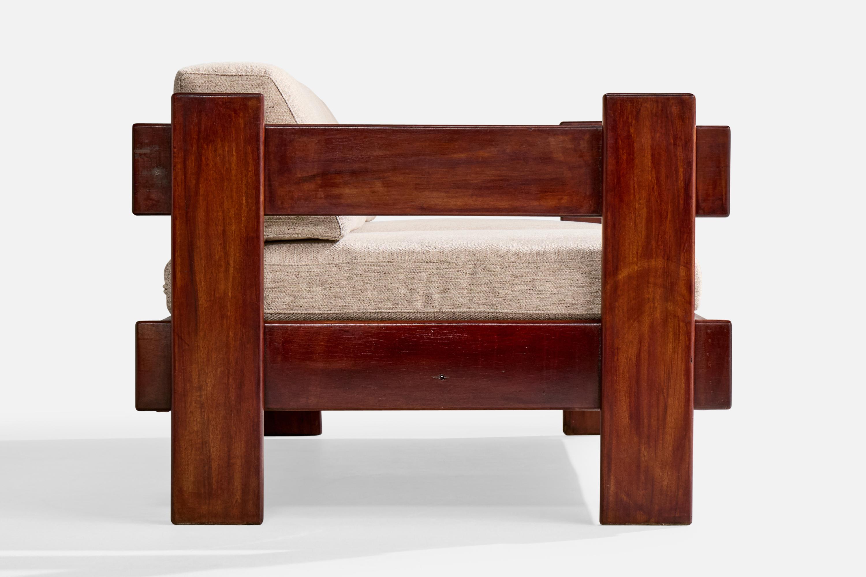 Tessuto Casulo, Divano, Wood, Fabrice, Brasile, 1960s in vendita