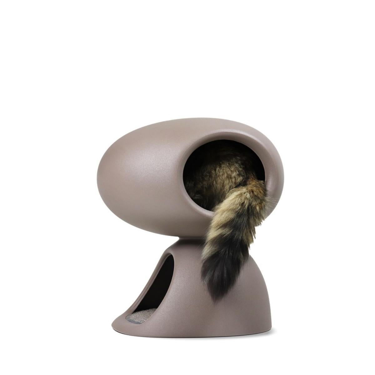 Cat Cave in Dove Grey Recyclable Polyethylene by Stefano Giovannoni For Sale 2