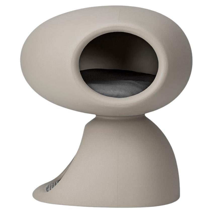 Cat Cave in Dove Grey Recyclable Polyethylene by Stefano Giovannoni For Sale