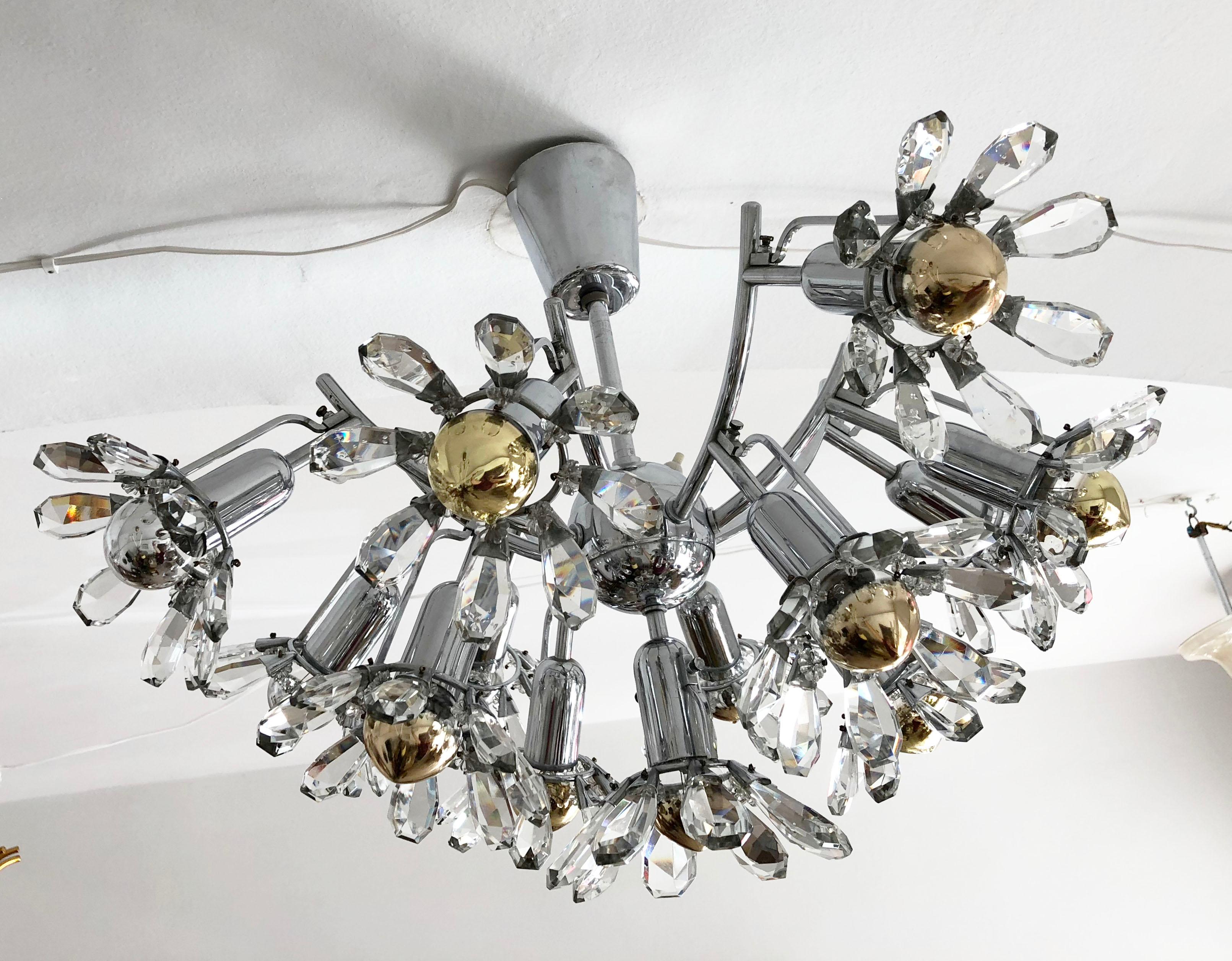 Lustre à suspension en cristal de chat Excellent état - En vente à Vienna, AT
