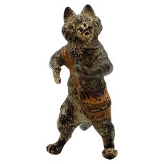 Cat figure made of Viennese bronze by Franz Bergman