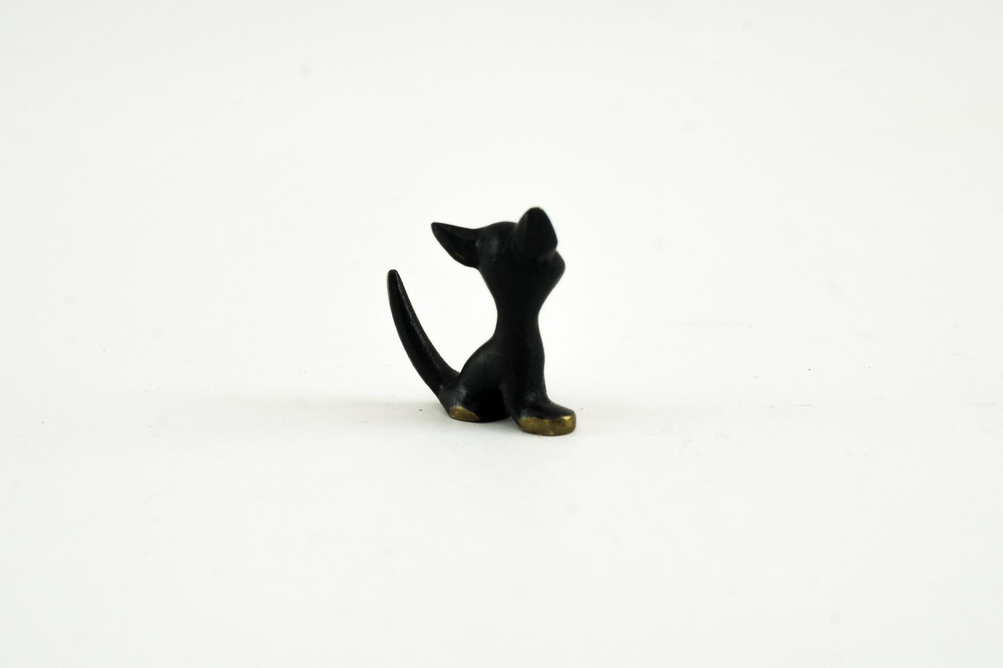Autrichien Figurine de chat en forme de chat par Walter Bosse en vente
