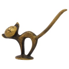 Vintage Cat Figurine by Walter Bosse, Vienna, Around 1950s