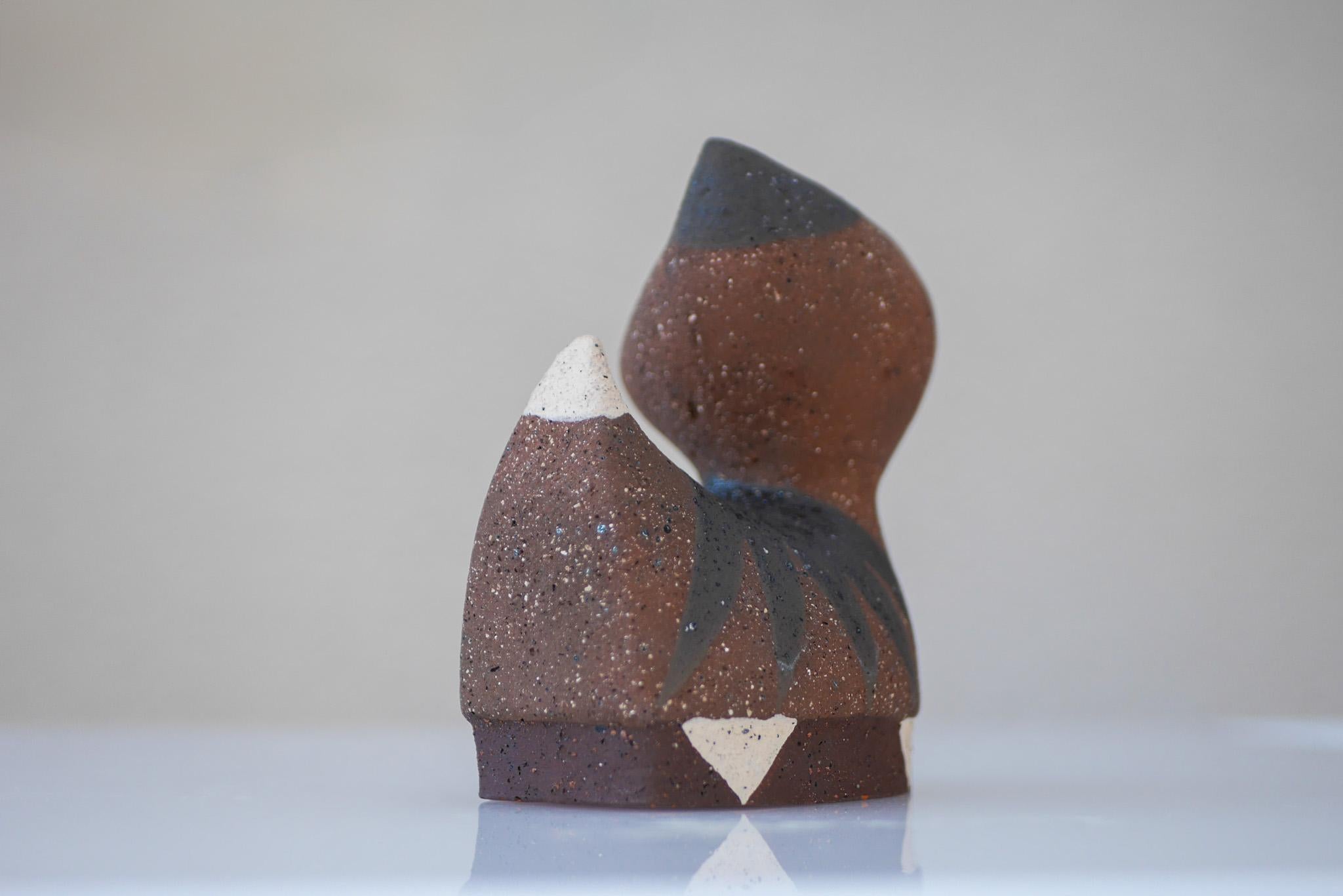 Late 20th Century Cat Figurine in Ceramic by Thomas Hellström for Nittsjö, Sweden