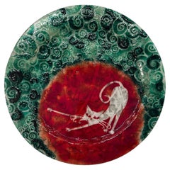 Katzenglasaufsatz, Vintage Decorative Art, 1980
