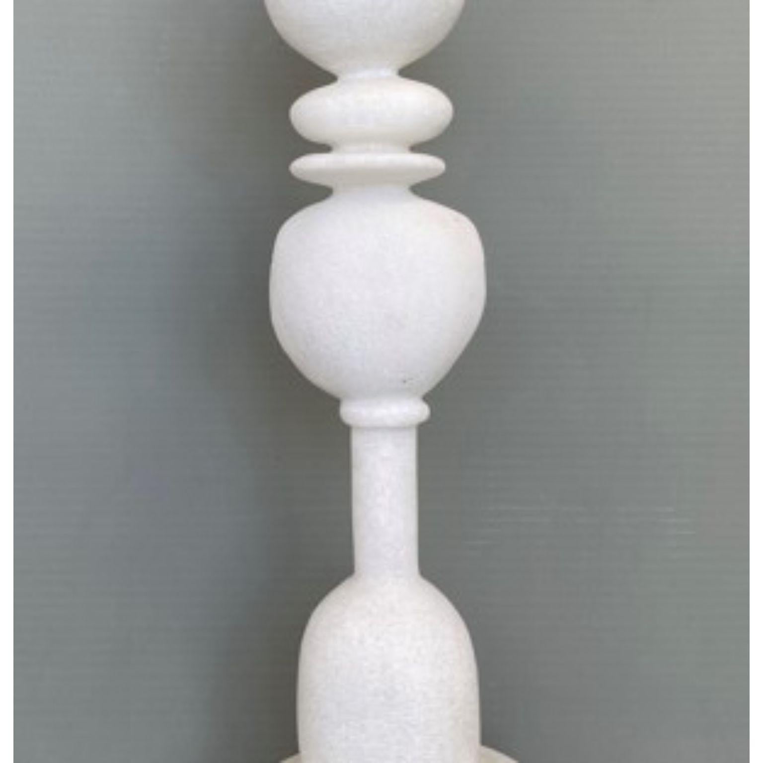 Post-Modern Cat King Marble Sculpture by Tom Von Kaenel For Sale