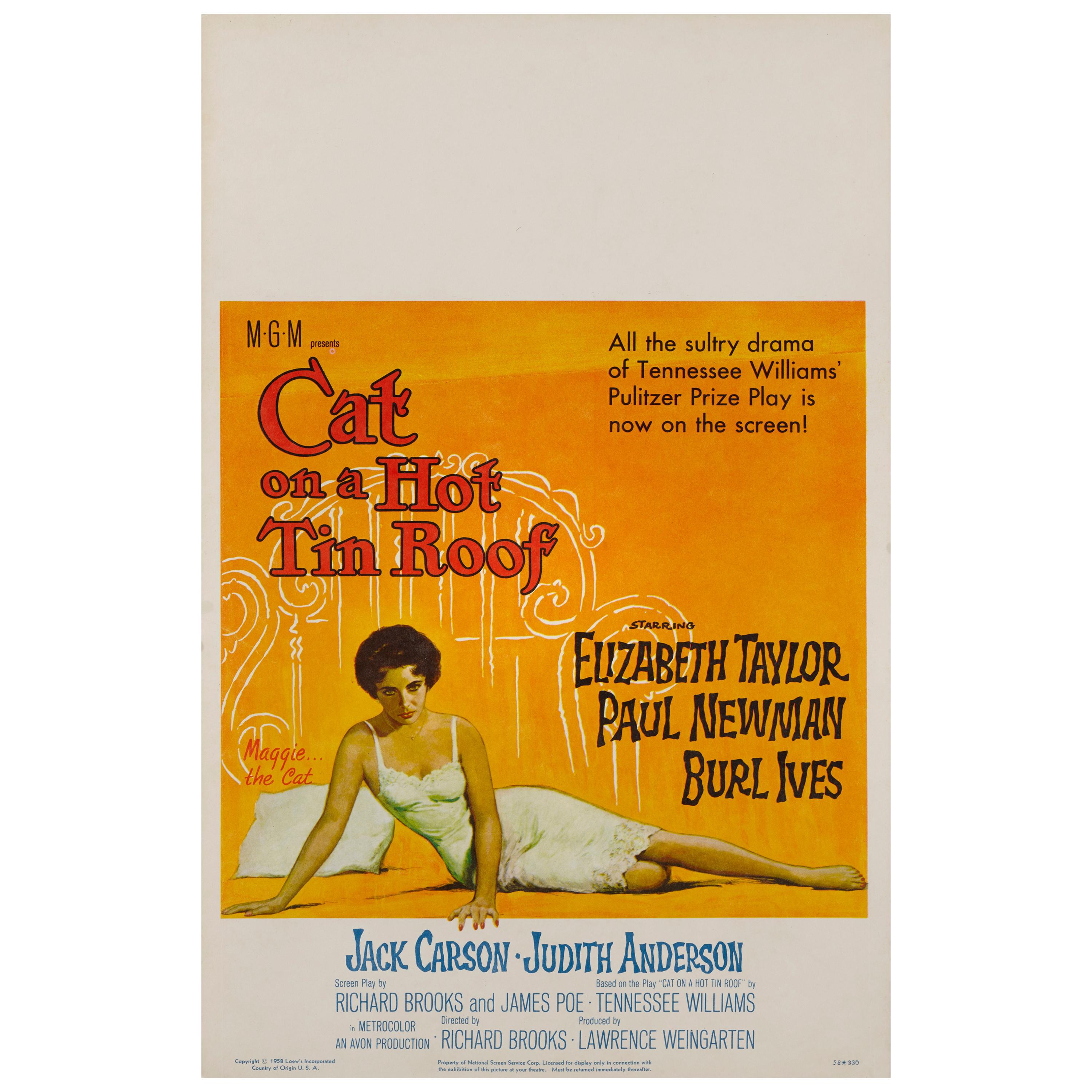 'Cat on a Hot Tin Roof' Film Poster