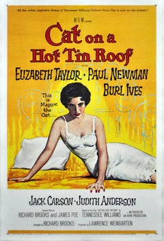 Cat on a Hot Tin Roof Original Poster by Reynold Brown, 1958