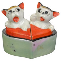 Cat Salt and Pepper Shakers and Mustard Pot by Klimax