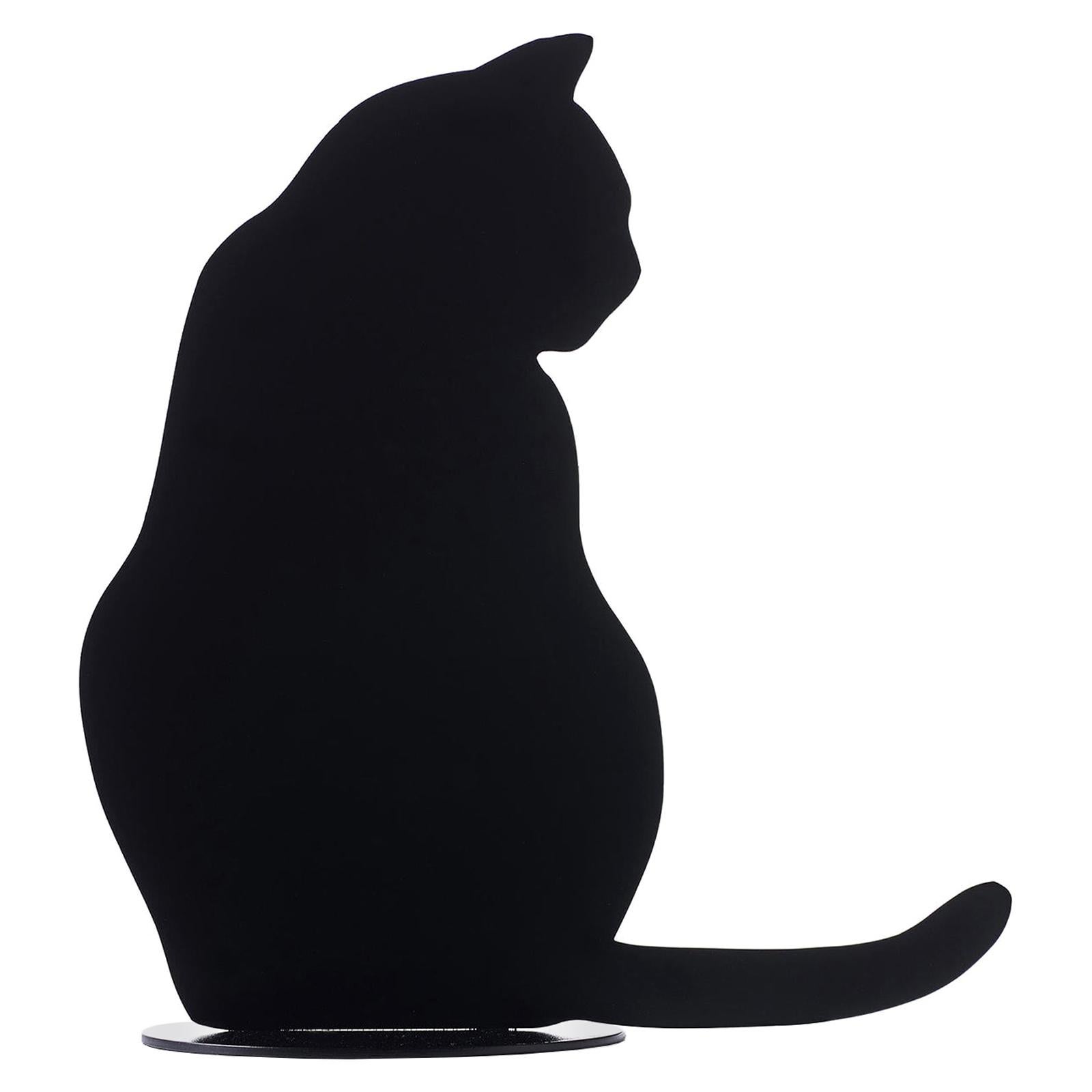 Sculpture ombre de chat en forme de C