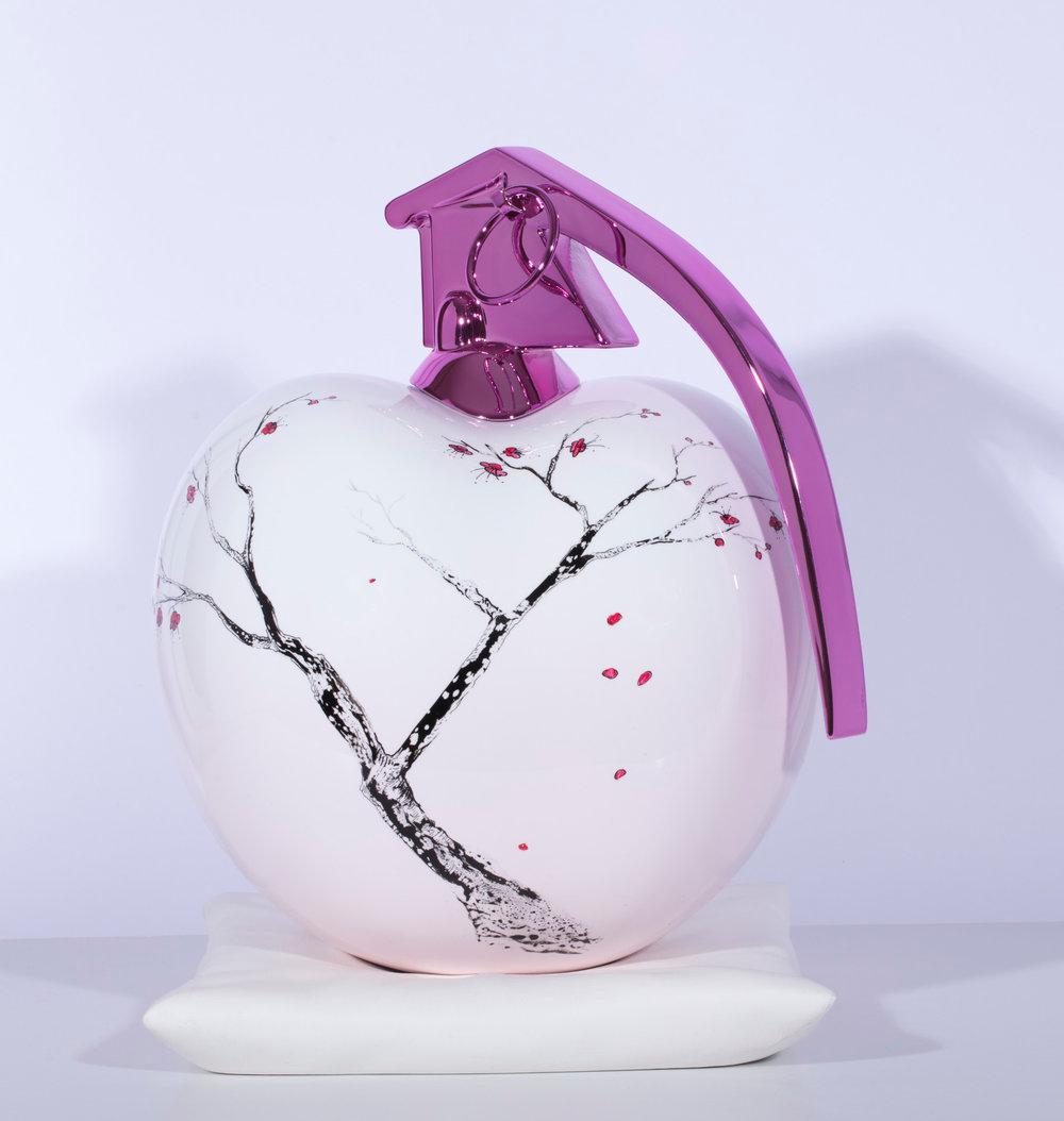 Cat Sirot Abstract Sculpture - Cherry - Blossom {Cerisier} 