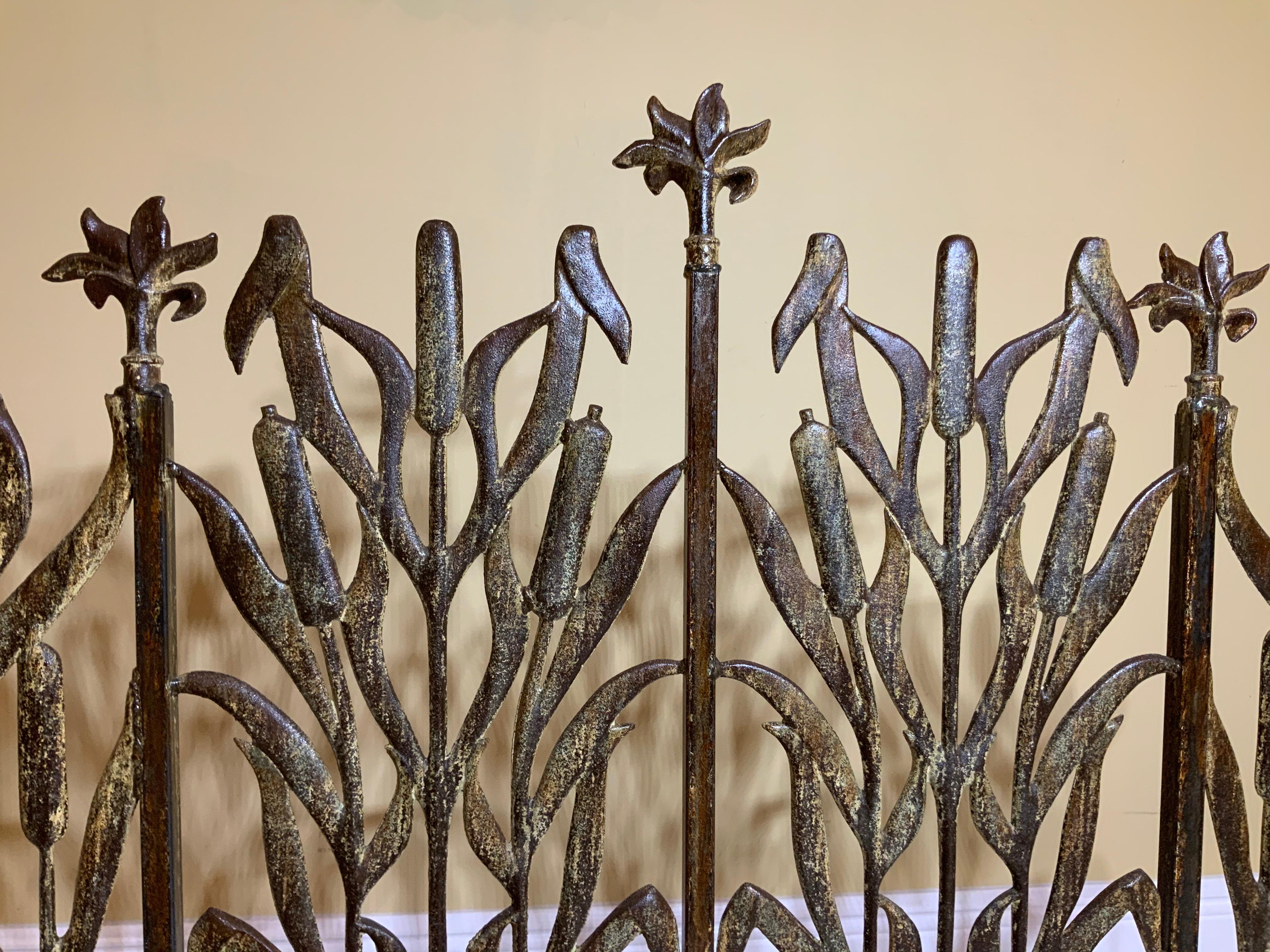 Cat Tail Fireplace Screen For Sale at 1stDibs cat fireplace screen