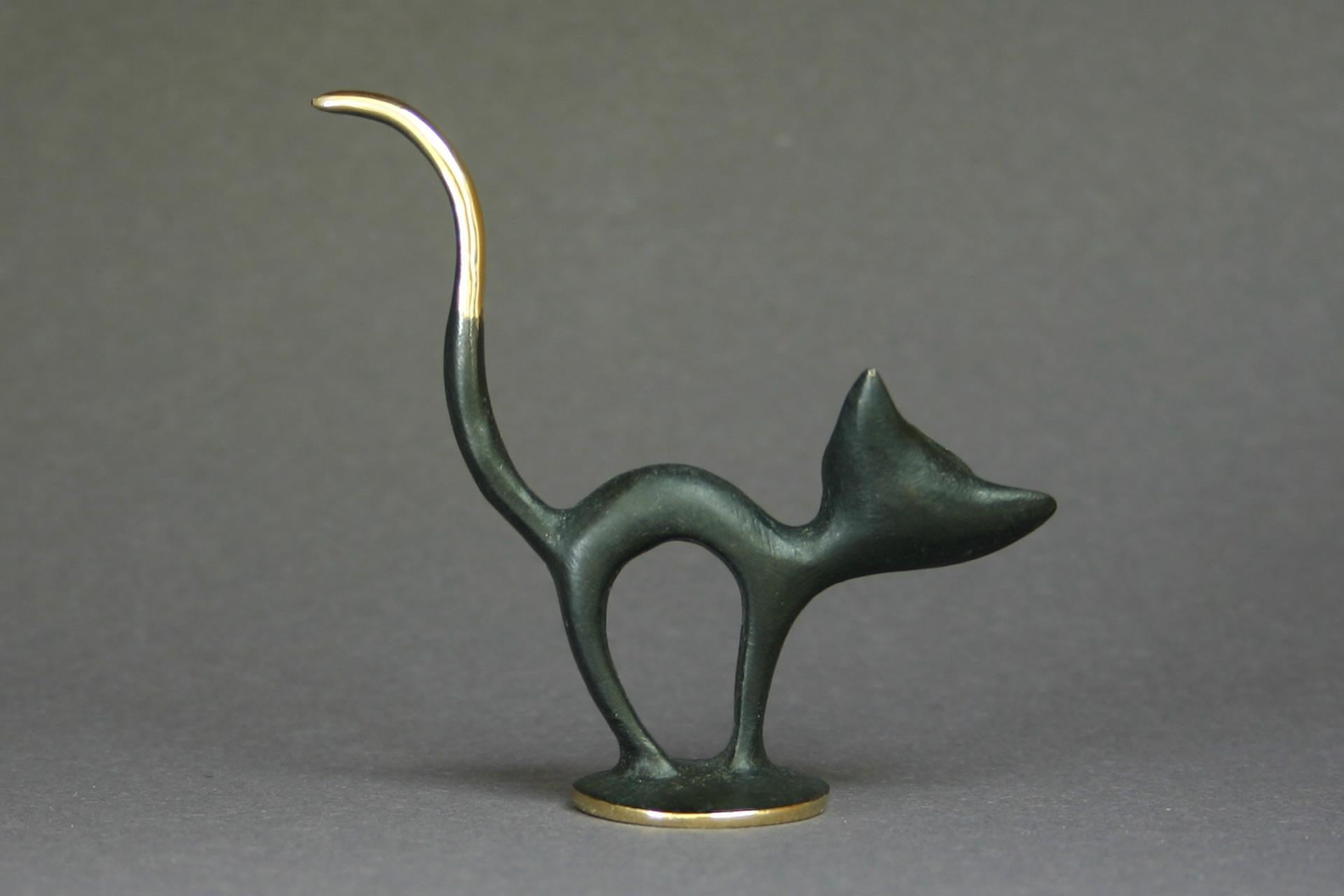 Austrian CAT Walter Bosse figurines brass patinated new Vienna Austria TALISMAN