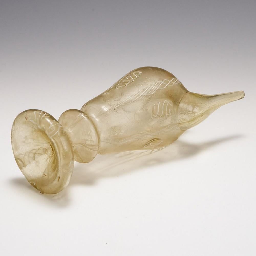 Blown Glass Catalan or Spanish Càntir Water Jug - 18th century For Sale