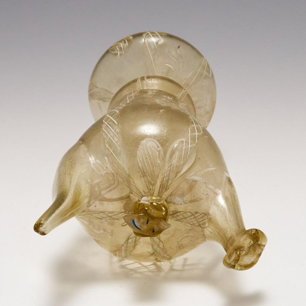 Blown Glass Catalan or Spanish Càntir Water Jug - 18th century For Sale