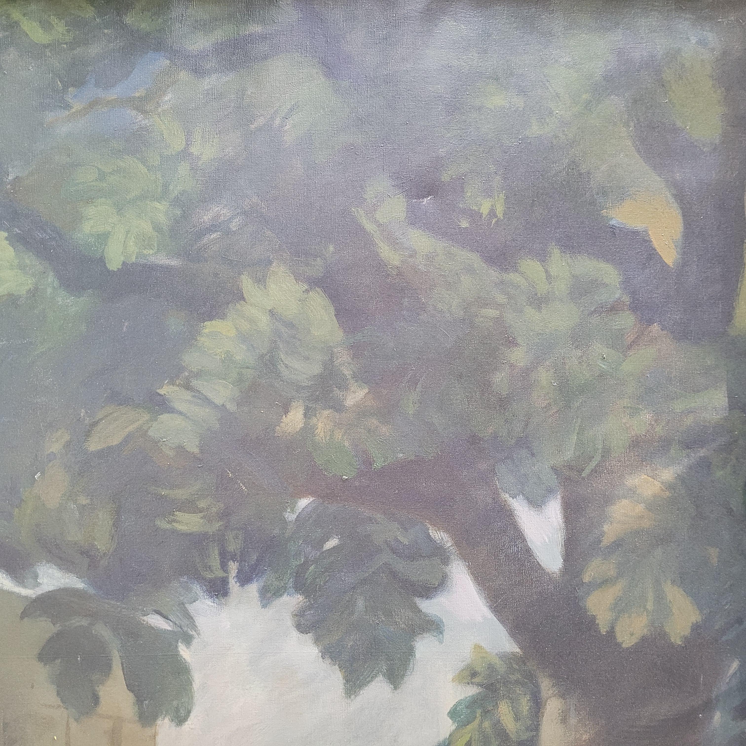 Catalan School Large Painting  