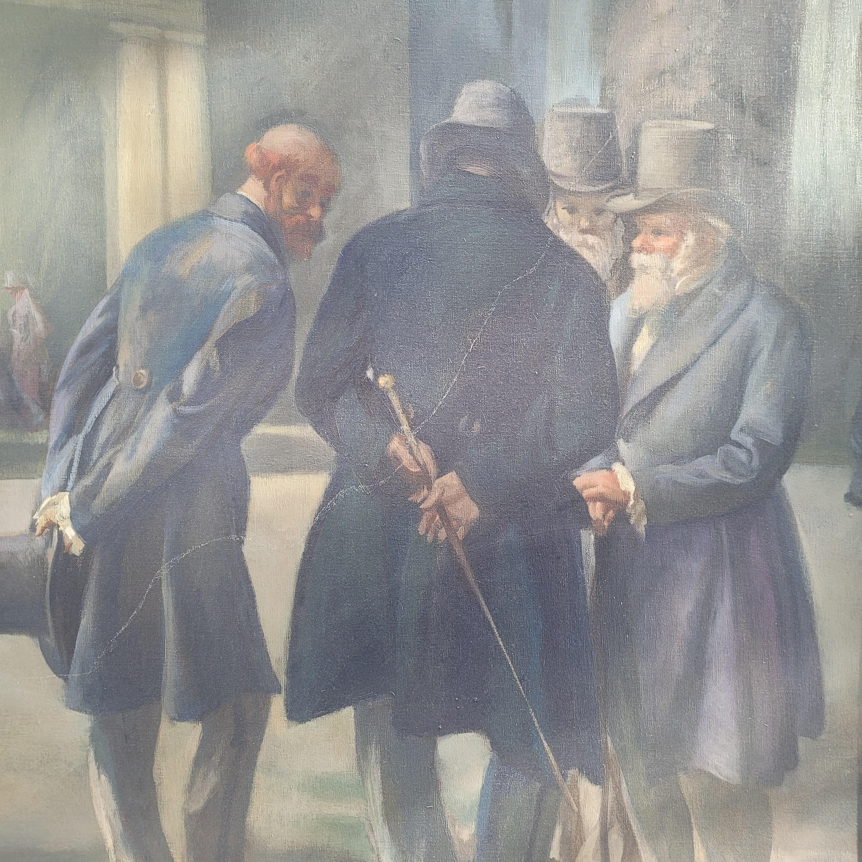 Catalan School Large Painting  