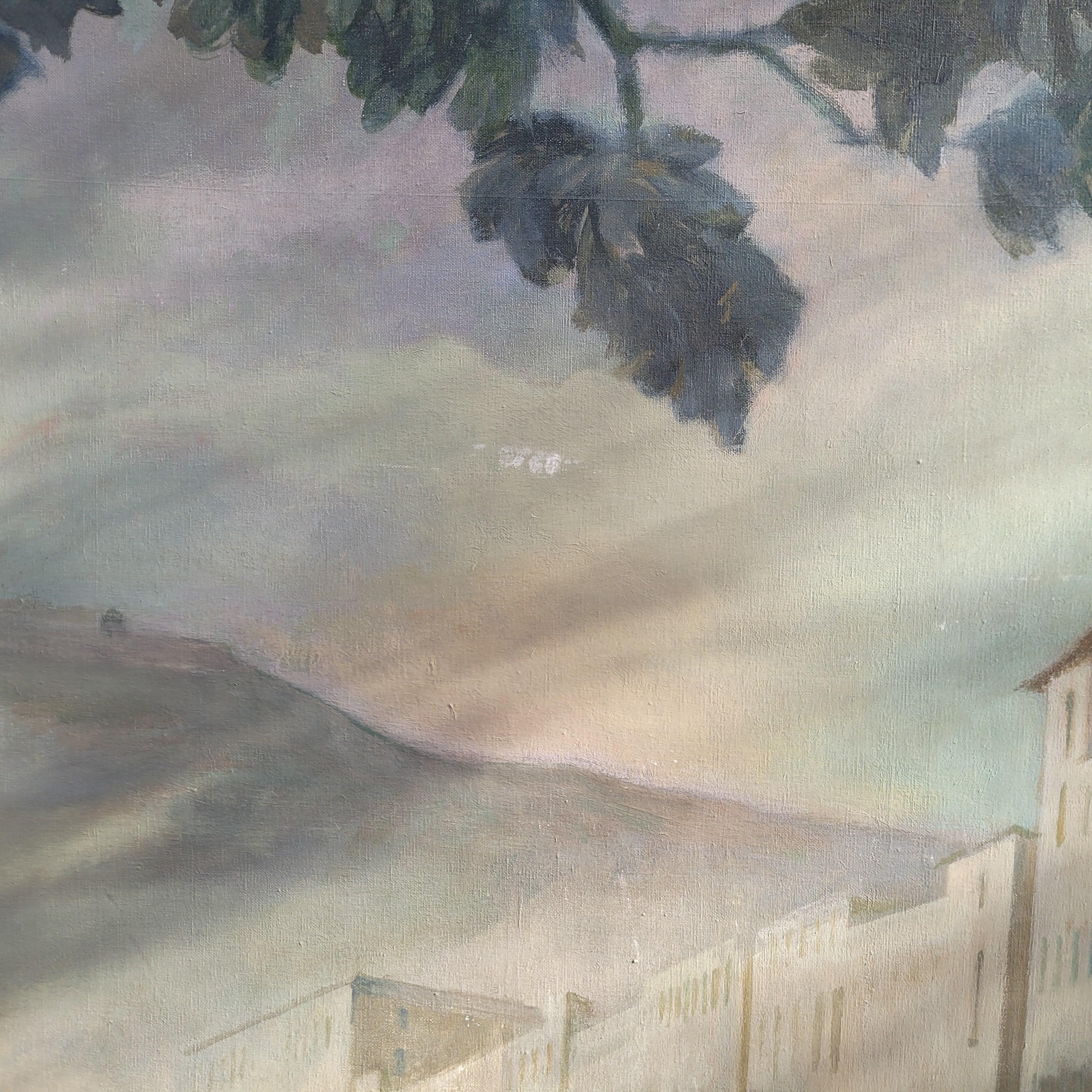 Catalan School Large Painting  