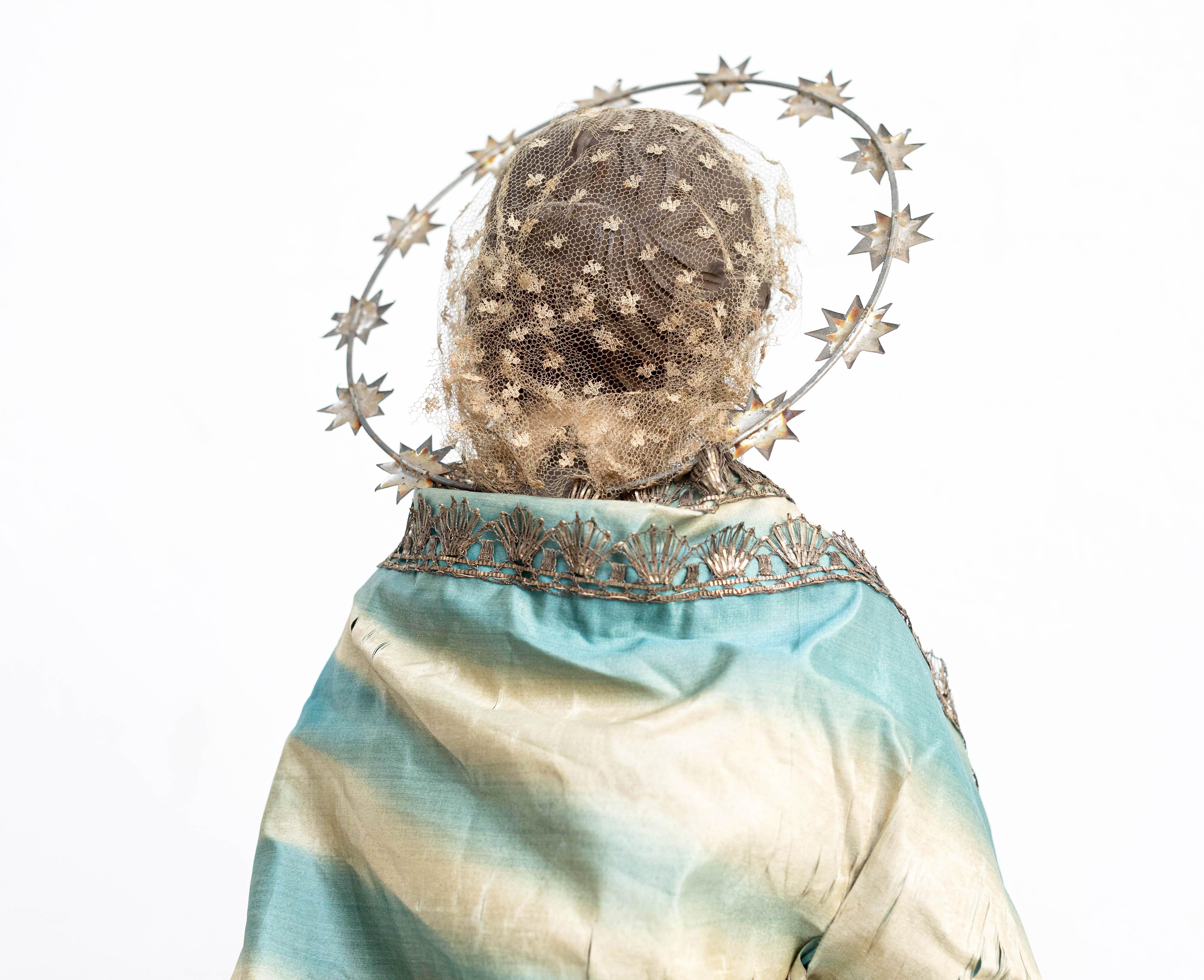 Catalan Virgin Wood Sculpture, Capipota For Sale 1