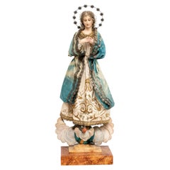 Catalan Virgin Wood Sculpture, Capipota