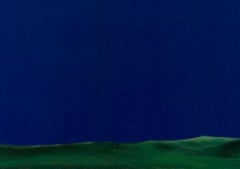 Chroma sky (Blue key) 10 - Contemporary, Blau, Minimalistisch, Figurativ, Landschaft