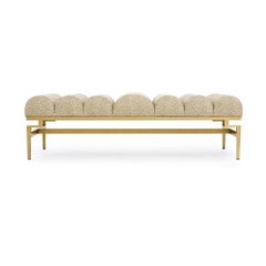 Catalina Bench with Gold Leaf Detail by Innova Luxuxy Group