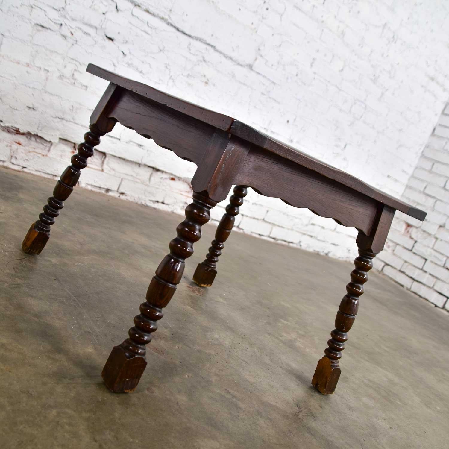Catalina California or Mission Arts & Crafts Style Spanish Tile Top Side Table im Angebot 3