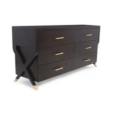 Catalina Dresser in Chocolate and Gold by Innova Luxuxy Group
