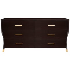 Catalina Dresser in Chocolate and Gold by Innova Luxuxy Group