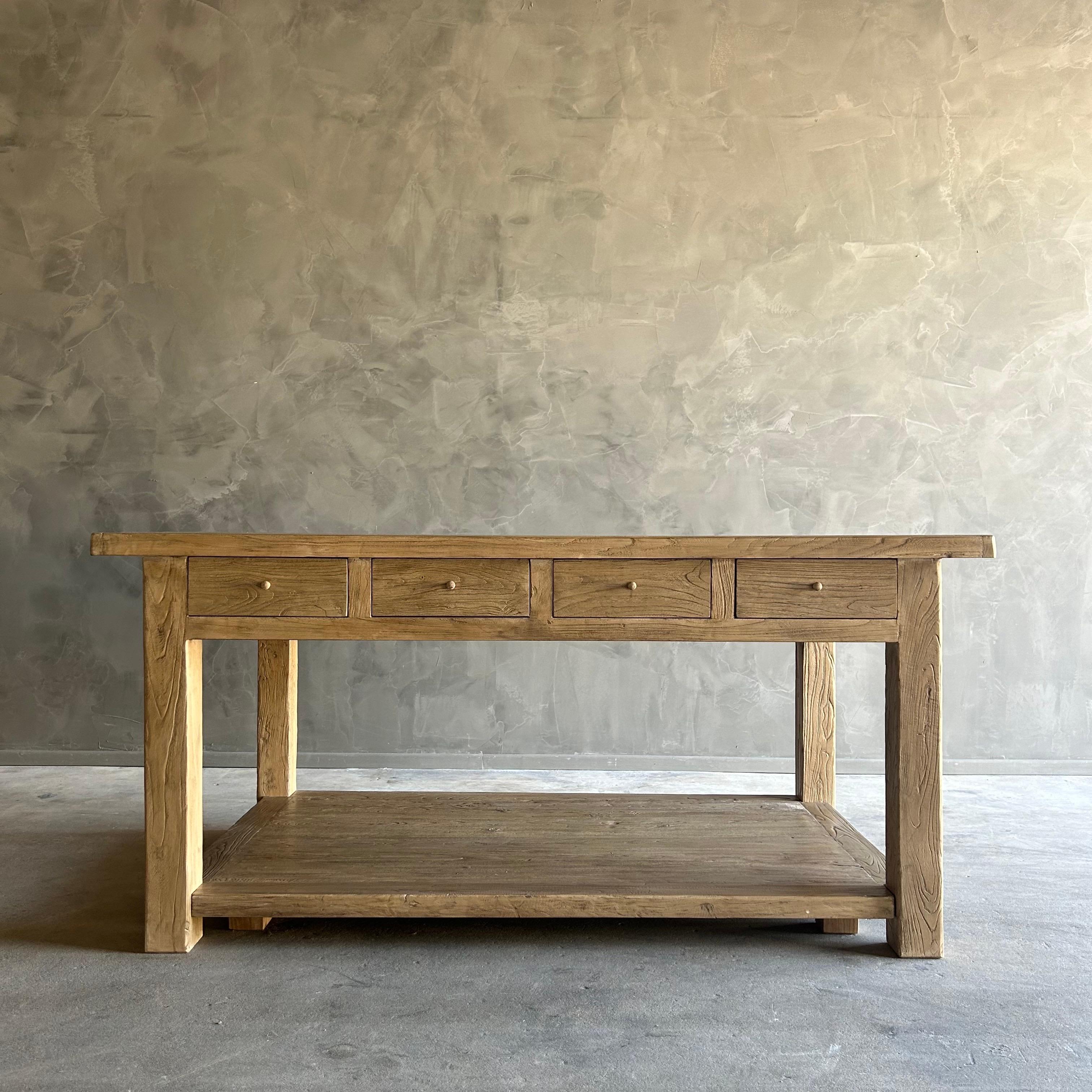 Catalina Island
The most authentic materials are hand selected, and hours of hand-craftsmanship go into each piece, creating each and every beautiful table, no one is exactly alike. A beautiful distinctive weathered finish, this island adds a unique
