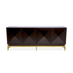 Catalina Sideboard in Chocolate & Gold by Innova Luxuxy Group