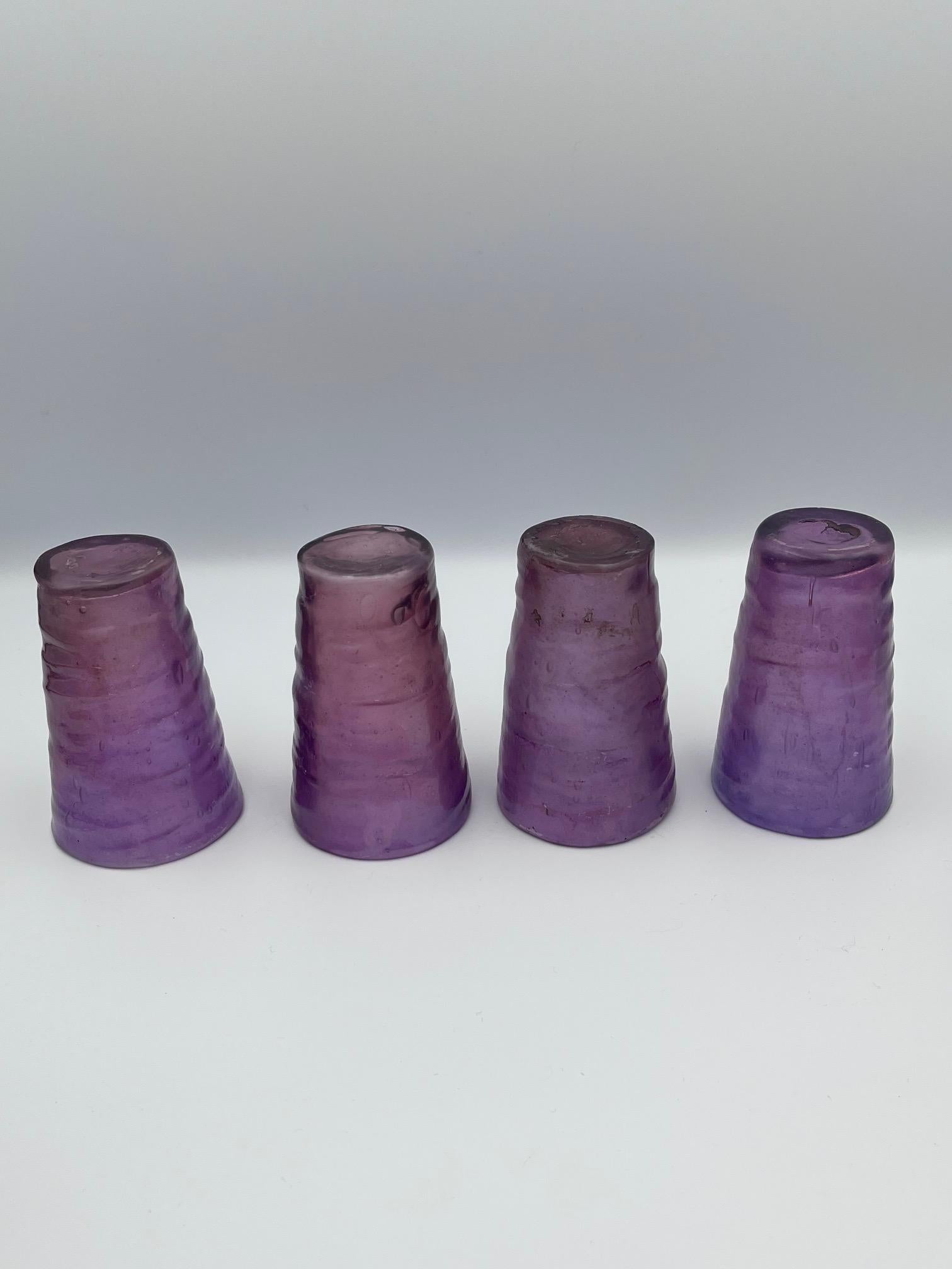 Catalina Vase and set of 11 Juice Glasses by Consolidated Glass Company For Sale 2