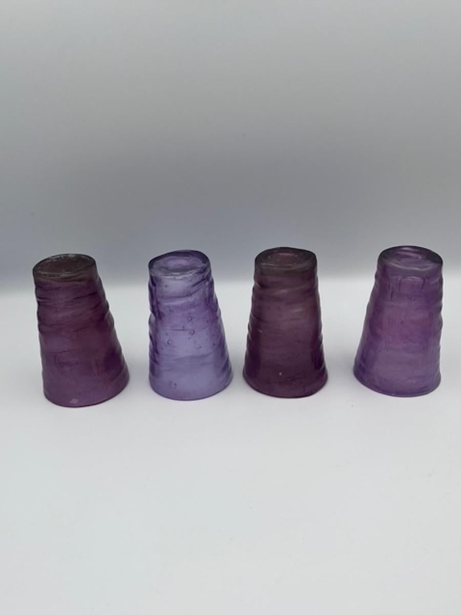 Catalina Vase and set of 11 Juice Glasses by Consolidated Glass Company For Sale 3
