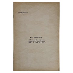 Catalog--Al's Grand Hotel (Allen Ruppersberg)