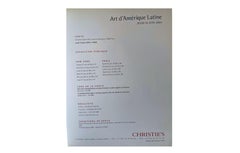 Catalogue Christie's Art d'Amerique Latine