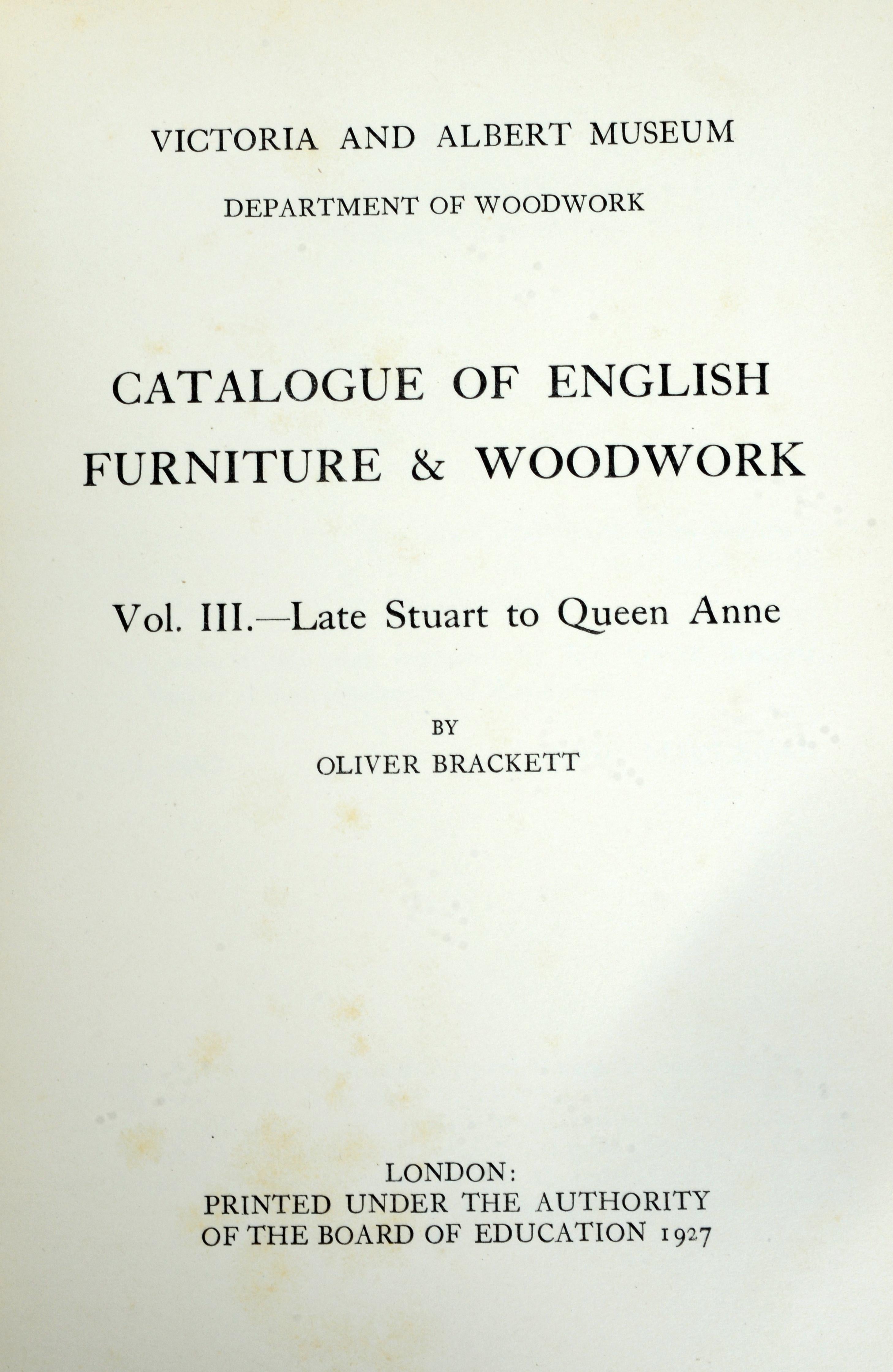 Catalogue des meubles et boiseries anglaises, Vol. III & Vol IV, 1ère édition en vente 12