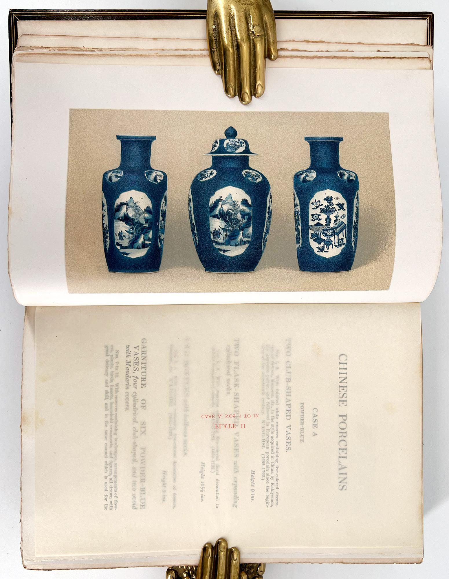 Leather Catalogue of the Morgan Collection of Chinese Porcelains For Sale