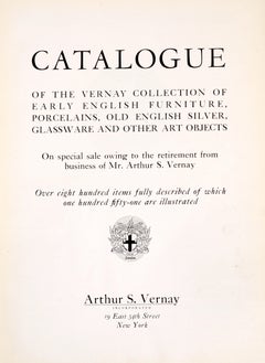 Catalogue of the Vernay Collection A Special Sale Prior to Retirement, 1st Ed