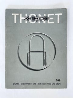 Catálogo Thonet 688: sillas, muebles tapizados y mesas de madera y acero