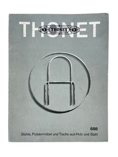 Catálogo Thonet 688: sillas, muebles tapizados y mesas de madera y acero