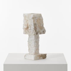 Catalonian Rough Hewn Alabaster Table Lamp, Late 20th C
